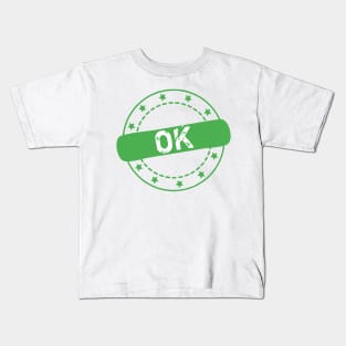 Ok Stamp Icon Kids T-Shirt